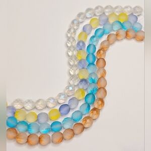 Czech glass faceted Beads jewelry-making